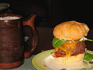 Image: A home-made Beefburger