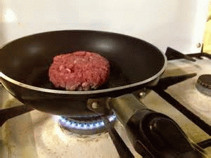 Image: A home-made hamburger