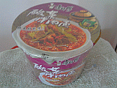 Image: Chinese Pot Noodles, hot and sour beef flavour with real chillis - Click to Enlarge