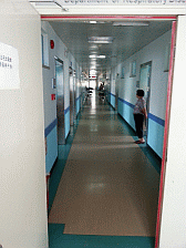 Image: The ward corridor as seen from the far end - Click to Enlarge