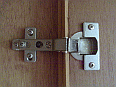 Image: Typical wardrobe and cupboard hinge - Click to Enlarge