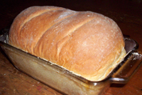 Image: Fresh Loaf of bread just out of the oven