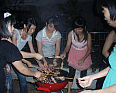 Chinese Girls Enjoying Their First Western BBQ, Foshan
