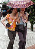 Girls Out Shopping in Hong Kong