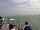 Image: Paragluiding pontoon with Pattaya in the distance - Click to Enlarge