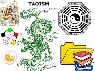 Image: Taoist symbolic representations collage