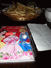 Image: A Princess book, paper, and fries - 'know your daughter', the wise man said - Click to Enlarge